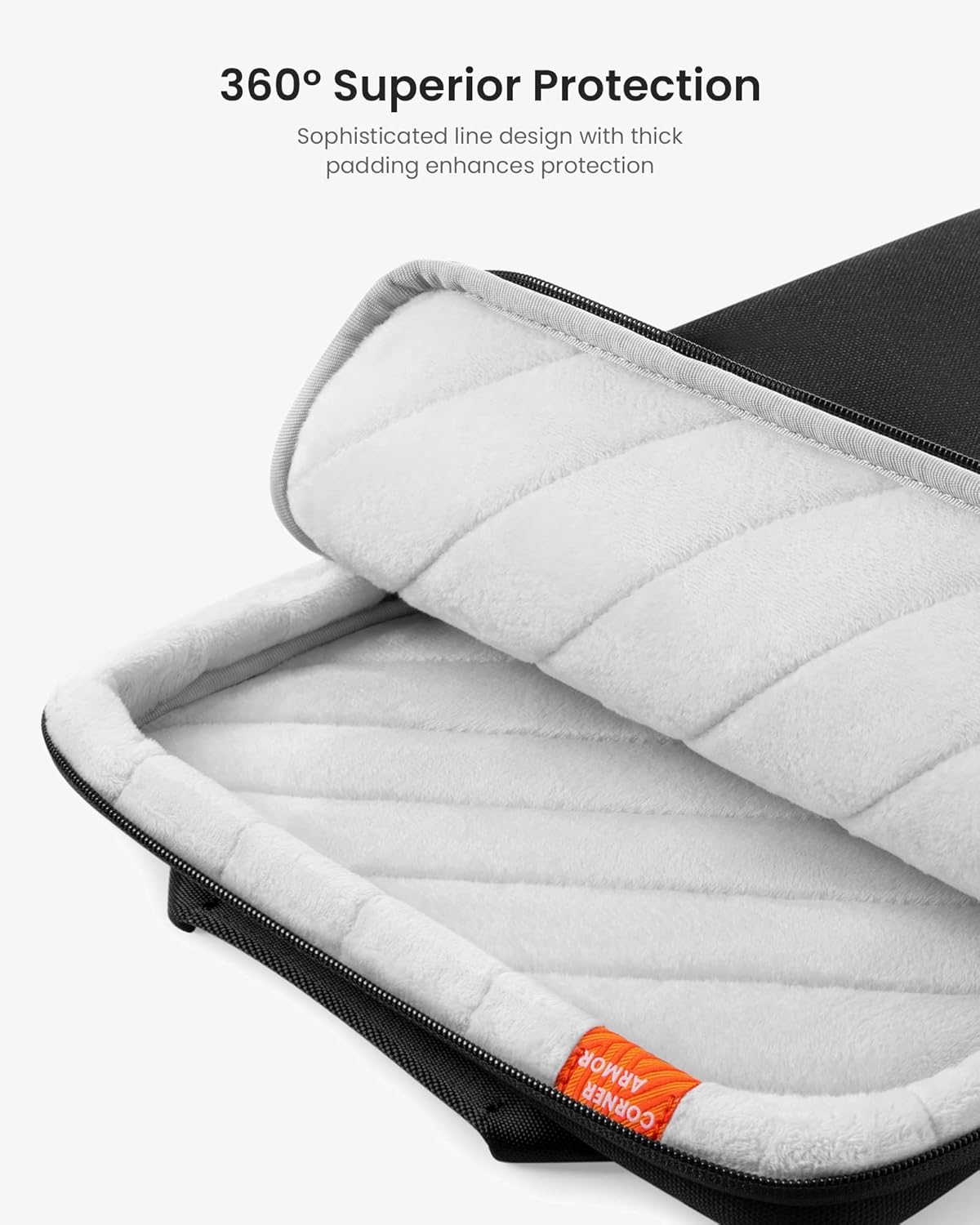 tomtoc 360 Protective Laptop Sleeve Designed for 14-inch MacBook Pro M4/M3/M2/M1 Pro/Max, 13.8'' 2024 Surface Laptop AI PC, Water-Resistant Well-Organized Accessory Sleeve Case with Handle