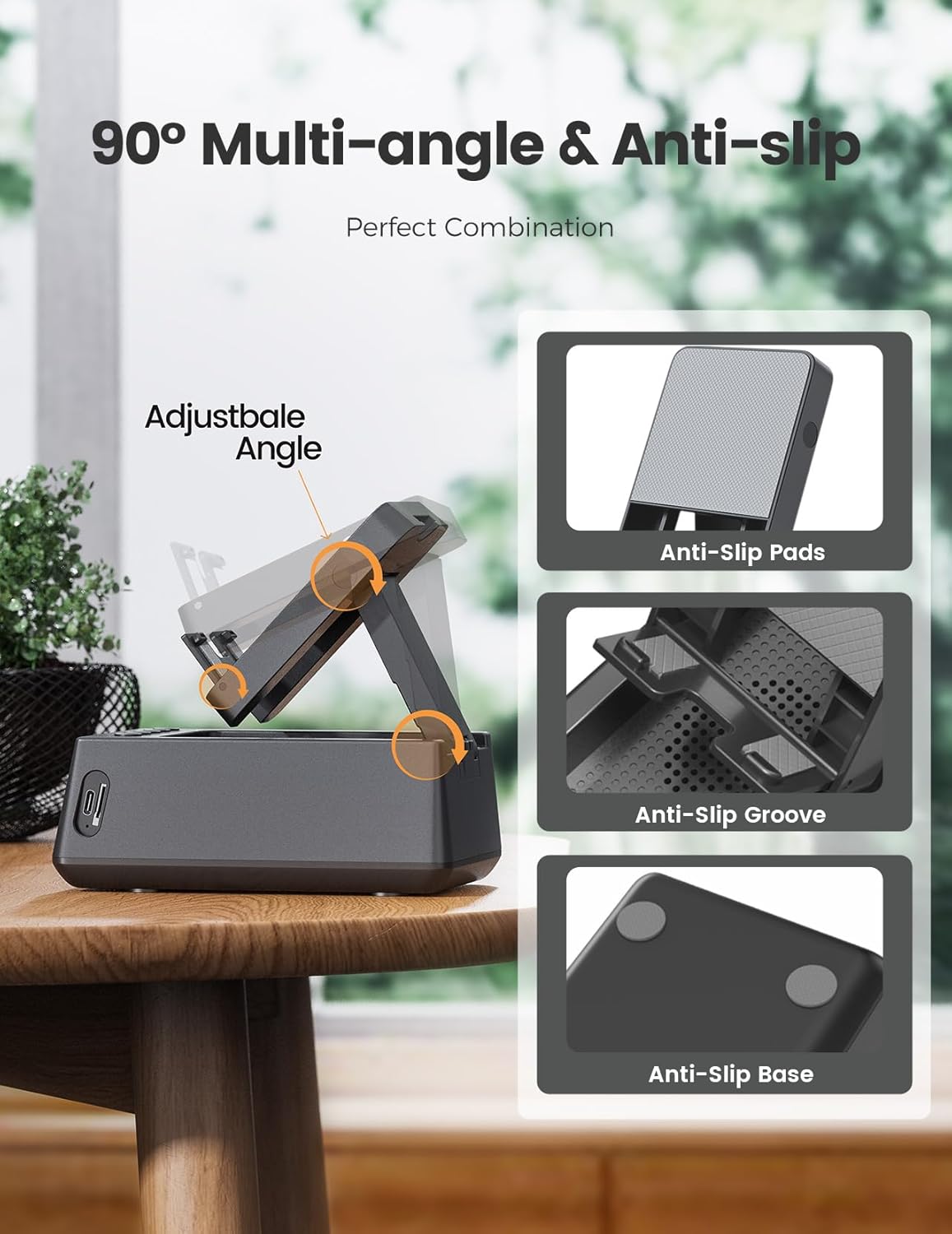 Birthday Gifts for Men Women-Bluetooth Speaker with HD Sound, Stocking Stuffers White Elephant Gifts for Adults, Kitchen Gadgets for Anniversary Idea Gift for Dad Mom Husband Wife(Black)