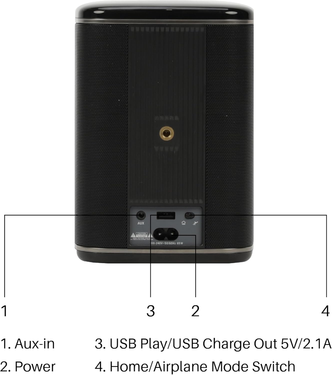 RIVA Upgraded Arena Wi-Fi Bluetooth Hi-Fi Speaker, 6 Drivers, 50W, Multiroom Music System, Supports Airplay 2, Chromecast, Spotify, Tidal and More Streaming (Black)