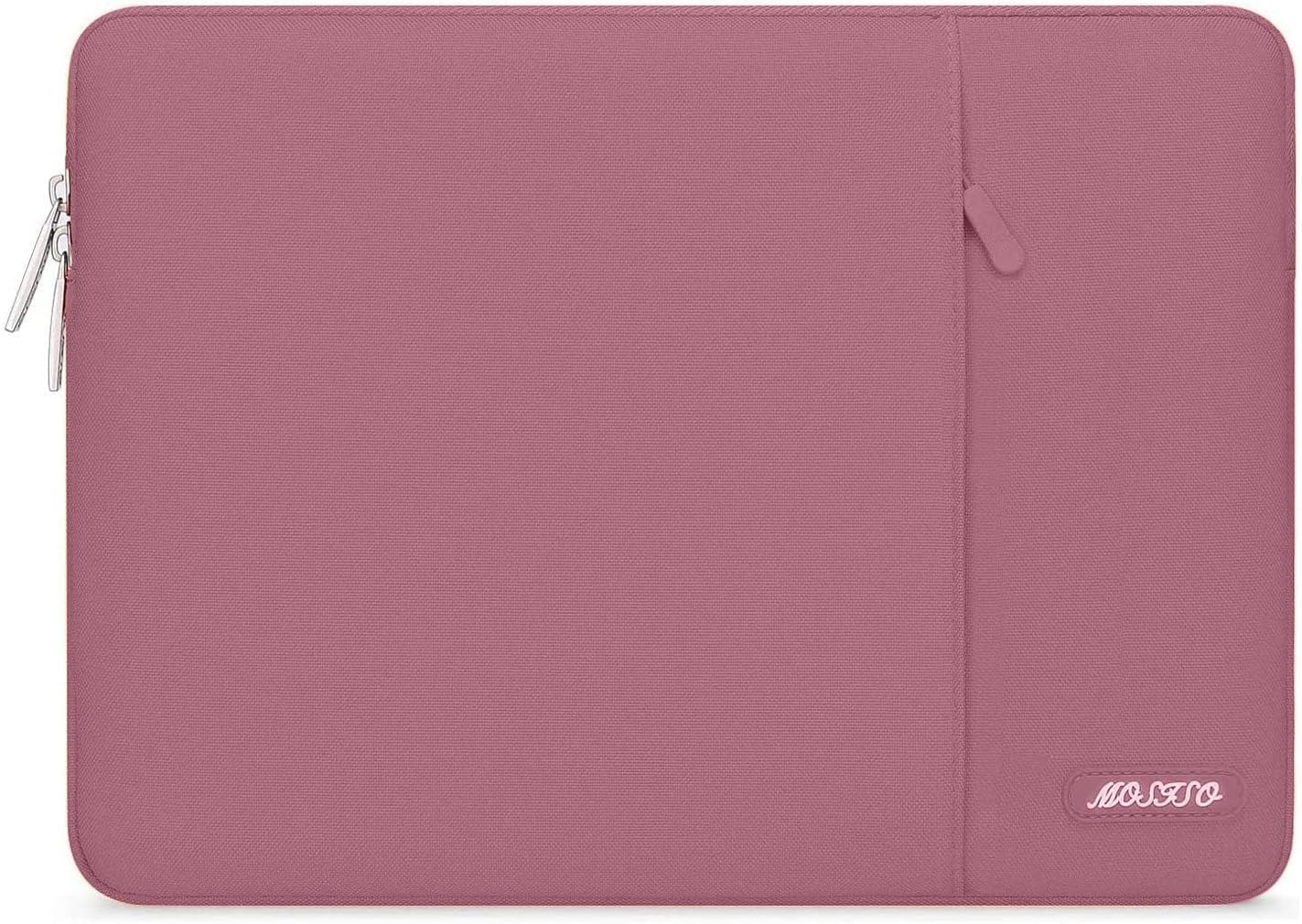 MOSISO Laptop Case 15 inch, 15 inch Laptop Sleeve Compatible with MacBook Air 15 M4 A3241 M3 A3114 M2 A2941 2025 2024 2023,Dell XPS 15,Polyester Vertical Computer Sleeve Bag with Pocket, Dusty Rose