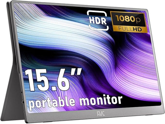 FMC Portable Monitor Compatible with Windows, MacBook, Phone, Switch, Xbox & PS5 Portable Gaming External (15.6-250NITS)