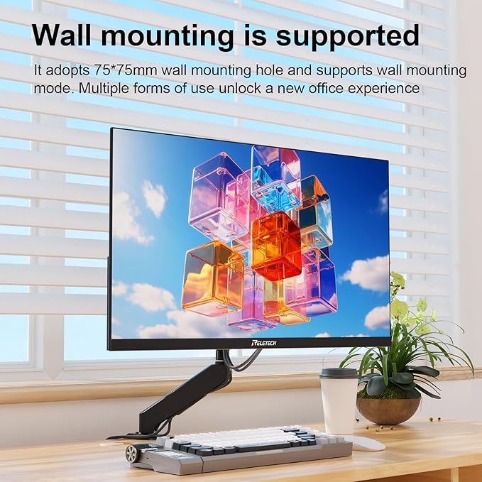 21.5-inch Full HD (1920 x 1080) Gaming Office Monitor,100Hz, 100% sRGB,VA Panels Computer Monitor, VESA 75 * 75mm Compatible, 3000:1 Contrast Ratio, HDMI & VGA Ports (R21 Luma)
