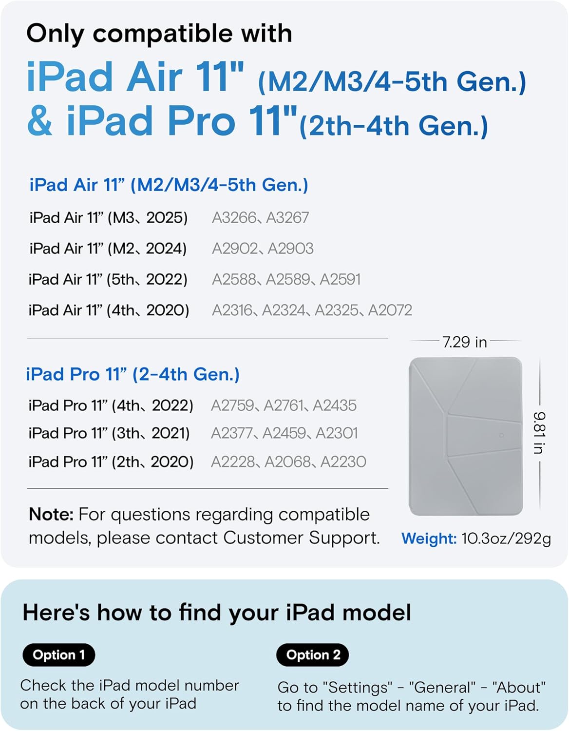 MOFT Dynamic Folio Case for for iPad Air 11-inch M3 M2 2025 2024/10.9 Air 5th 4th Generation 2022 2020, iPad Pro 11 Inch 4th/3rd/2nd Gen, Magnetic Stand Case with 20+ Viewing Angles, Cement x Sapphire