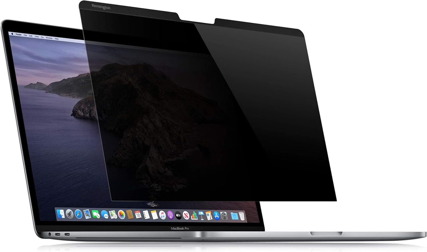 Kensington MP13 Magnetic Macbook Pro Privacy Screen for 13 inch (2016-2022, M1, M2)/ Macbook Air 13 inch (2018-2021, M1), Removable Laptop Privacy Filter, Macbook Mac Screen Protector, K64490WW