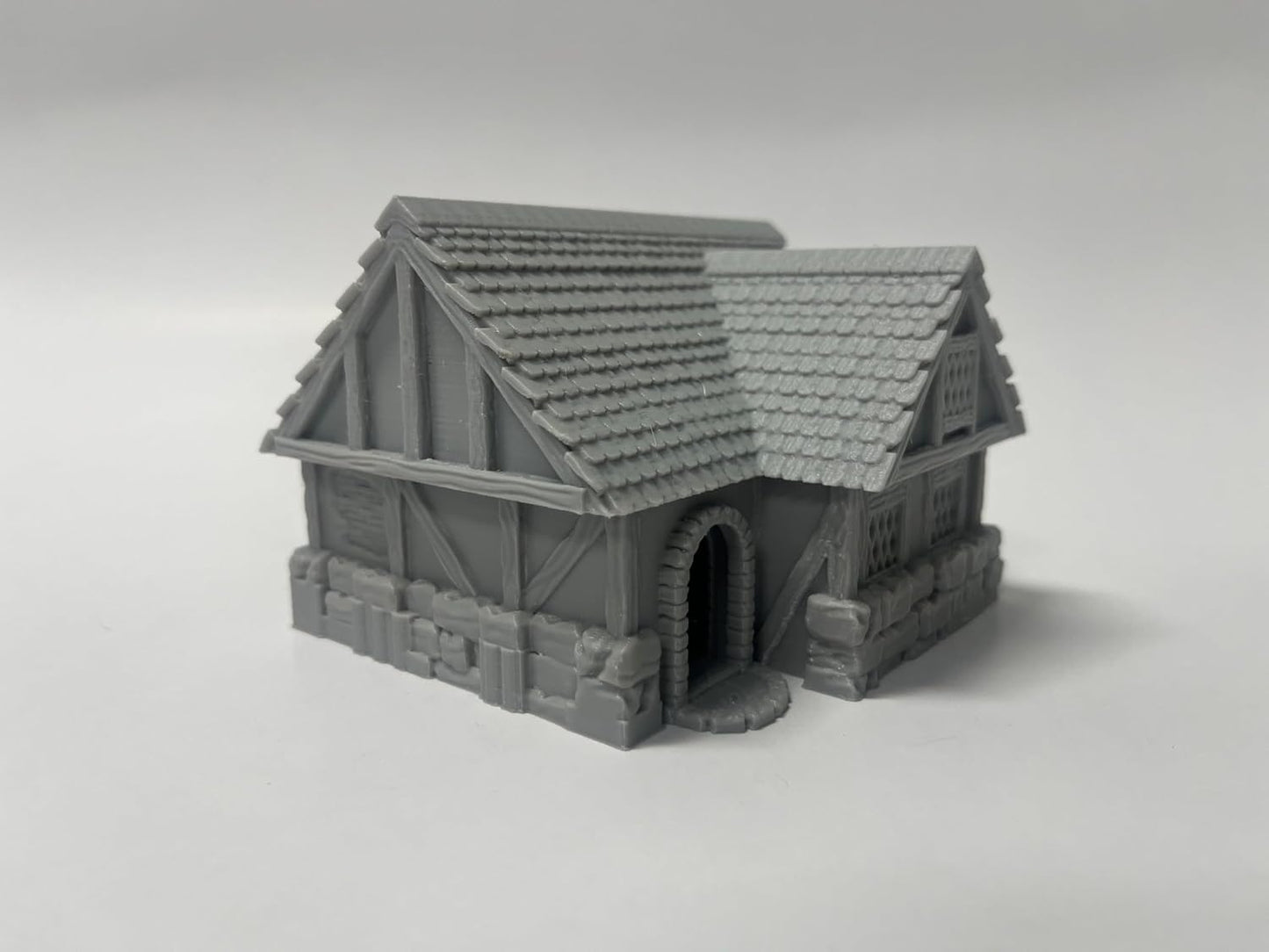 Paintable Tabletop Miniature Little Town Building Terrains Compatible with RPG War Games - 18mm Scale Dioramas Building Set Scenery with Medieval Architecture Style by HAUTICO (HVillageHouses1-1)