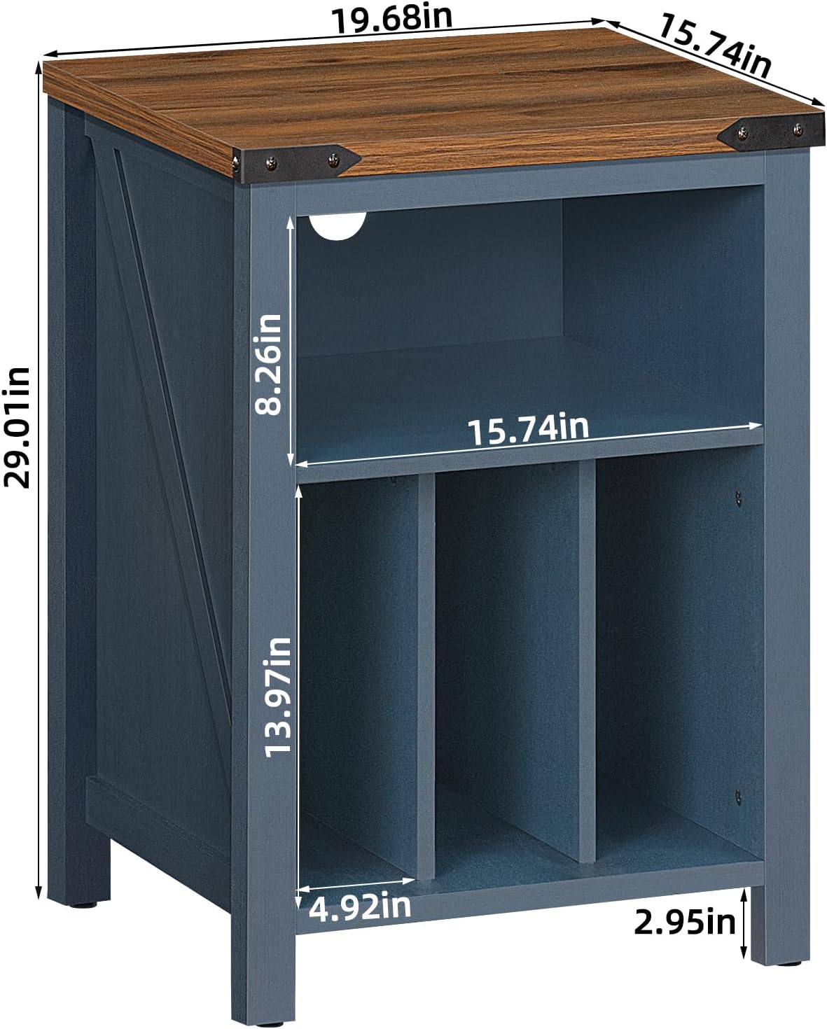 Record Player Stand with Vinyl Record Storage Holds up to 160 Albums,Large Wood Record Player Table，Blue Turntable Stand Cabinet Dispaly Shelf for Living Room,Bedroom,Office