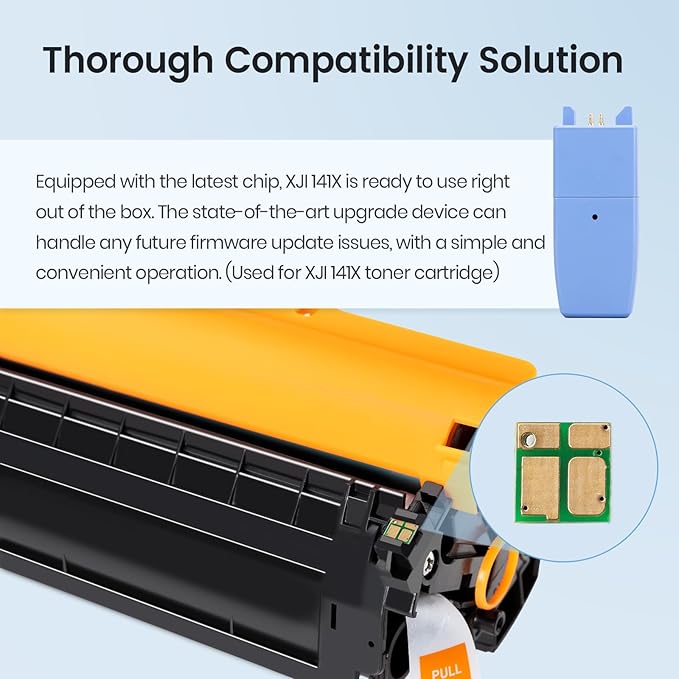 XJI 141X(with Chip) 2 Pack High Yield Compatible Toner Cartridges Replacement for HP 141 X A W1410X W1410A 141A Ink, for Laser Jet M110w MFP M139w M140w Printer Black