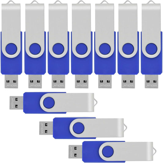 20 Pack 16GB USB Flash Drives Bulk 16GB Flash Drive 20 Pack USB2.0-Blue