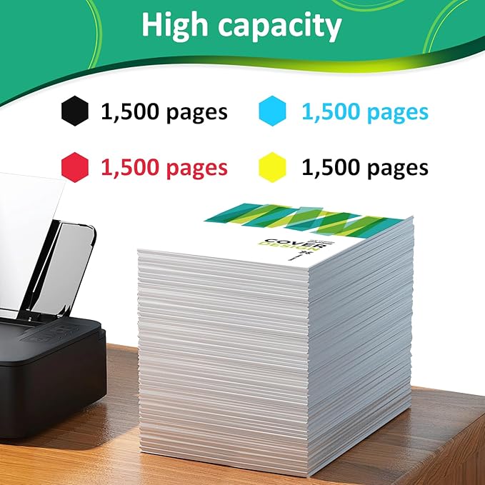for Lexmark MC3224 Toner Cartridge (with Chip),1.5K Pages High Cartridge C3210K0 C3210C0 C3210M0 C3210Y0 Compatible C3224 MC3224 C3326 MC3326 C3426 Printers,Replaceable C320010 Ink Cartridge (4 Pack)