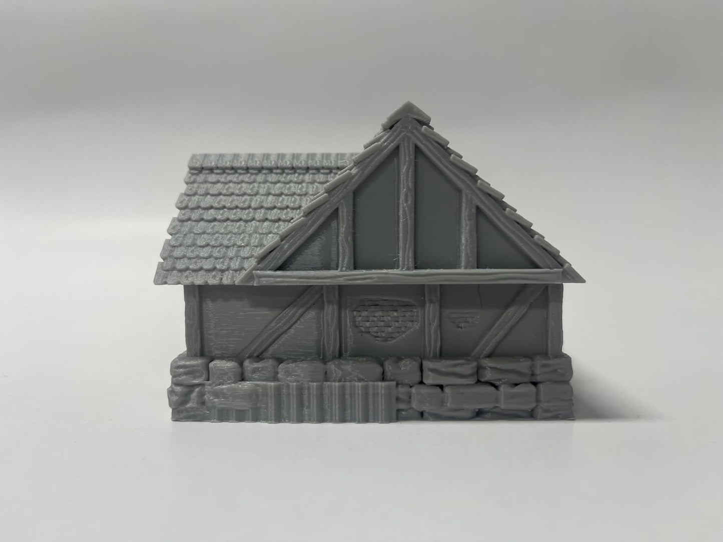 Paintable Tabletop Miniature Little Town Building Terrains Compatible with RPG War Games - 18mm Scale Dioramas Building Set Scenery with Medieval Architecture Style by HAUTICO (HVillageHouses1-1)