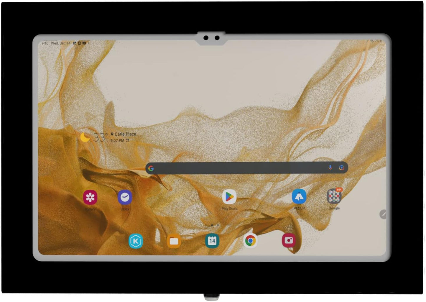 TABcare Locking Anti-Theft Metal Case for Samsung Galaxy TAB Pro 12.2" NotePro 12.2 for Kiosk, POS, Store, Show Display, Time Clock (TAB Pro 12.2, Black)