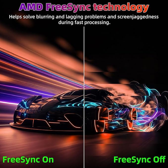 34 Inch 4K Curved Gaming Monitor, (3440x1440) 165Hz VA Panel Ultrawide Computer Monitor, HDR400, 1500R, FreeSync HDMI/DP and Built-in Speaker VESA 100 x 100mm