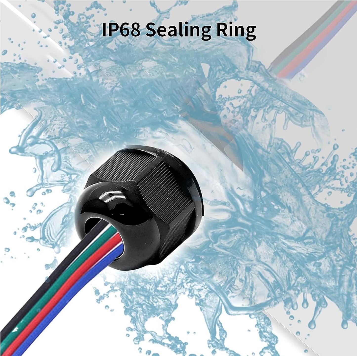 20 Pcs 3/4" NPT Nylon Cable Glands, IP68 Waterproof Adjustable Cord Grip Cable Connector Strain Relief Wire Protectors for 13-18mm Cable Diameter, Black