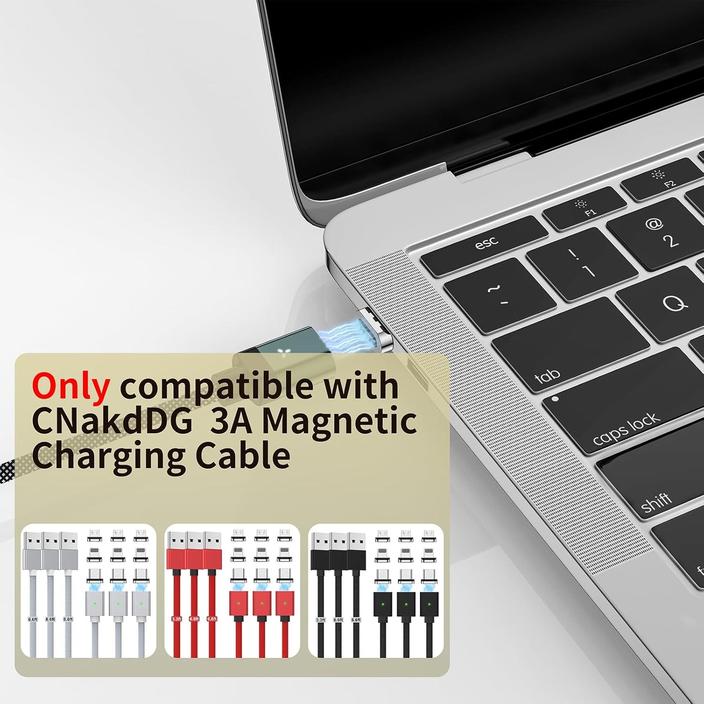 Magnetic Connector Tips Head for Iproduct Devices (5 Pack), only Compatible 3A Magnetic Charging Cable