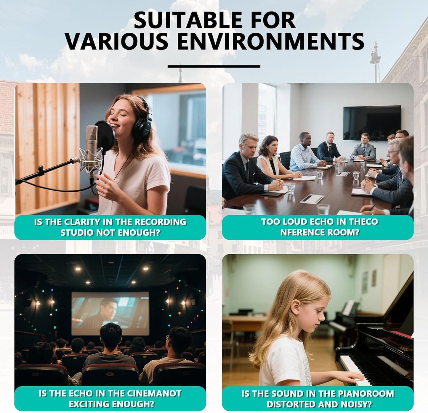 Sound Proof Foam Panels for Walls， 1" X 12" X 12" Acoustic Foam Panels Insulation Studio Soundproofing Fire Resistant Noise Absorbing for Studio, Office, Home (GZ-L 12" X 12" X 1", 42PACK)