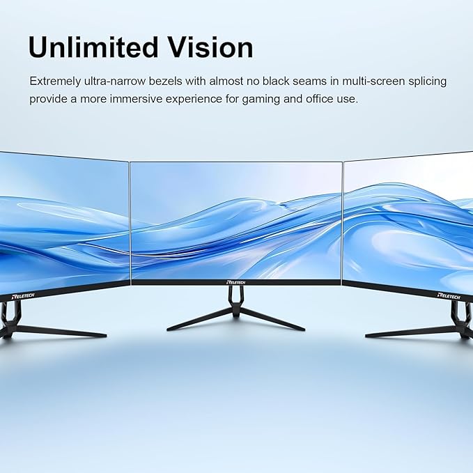 23.8-inch Full HD(1920 x 1080) Gaming Office Monitor,100Hz Fast-IPS Panels Computer Monitor, VESA 75 * 75mm Compatible, 100% sRGB, HDMI & VGA Ports（ R23 Pulse）