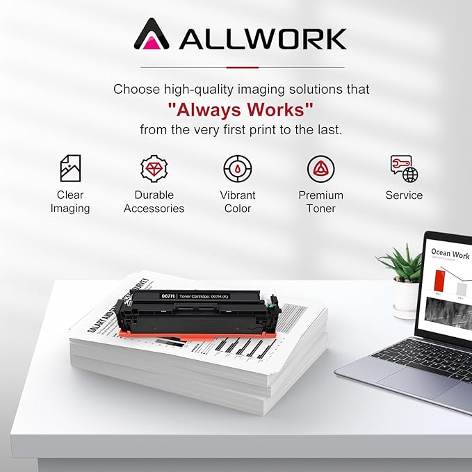 067H 067 Black Toner Cartridge Compatible Replacement for Canon 067H 067 High Capacity Works for Canon Color imageCLASS MF650C MF656Cdw MF653Cdw MF654Cdw LBP630C LBP632Cdw Printer 1-Pack with Chip