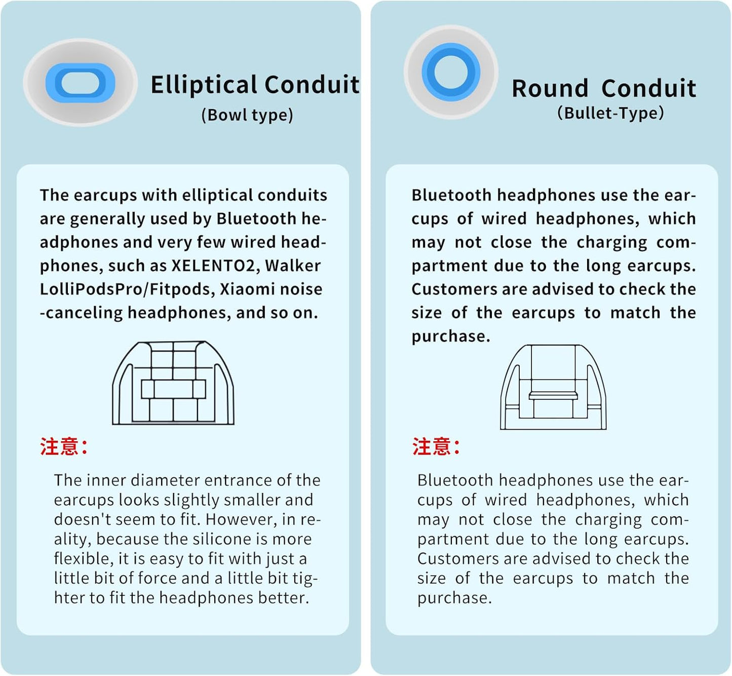 OKCSC 2 Pieces Soft Liquid Silicone Replacement Eartips,Breathable Eartips,Replacement Accessories with Box for Sleep,Study,Travel,Work,Daily Commute,Office,Bowl Type(1 Pairs/L/Blue/No Earphone)