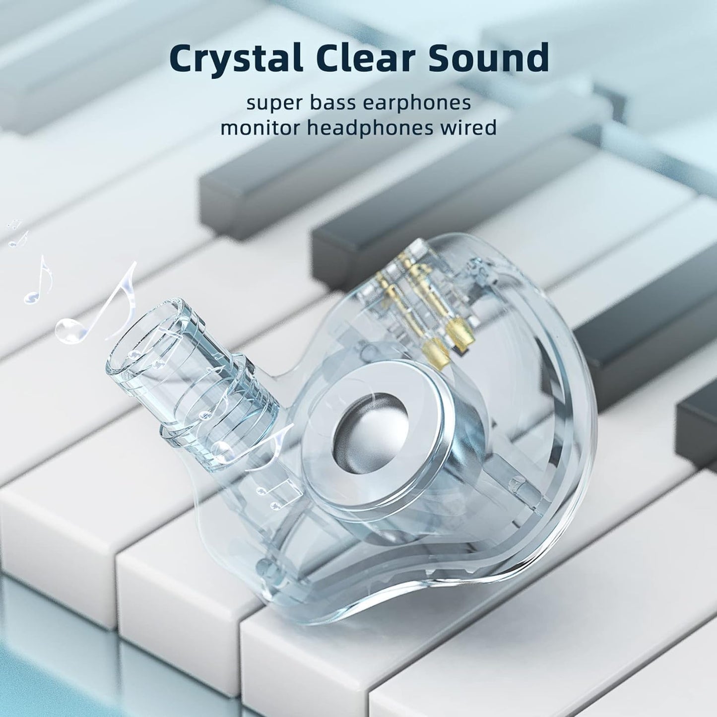 KBEAR KS1 USB C Headphones Wired Earbuds, Crystal Clear Sound Earphones for iPhone 15 Pro Max Plus Samsung Galaxy s23 s22 s21 s20 Ultra, High Resolution Headphone for Singers Musician