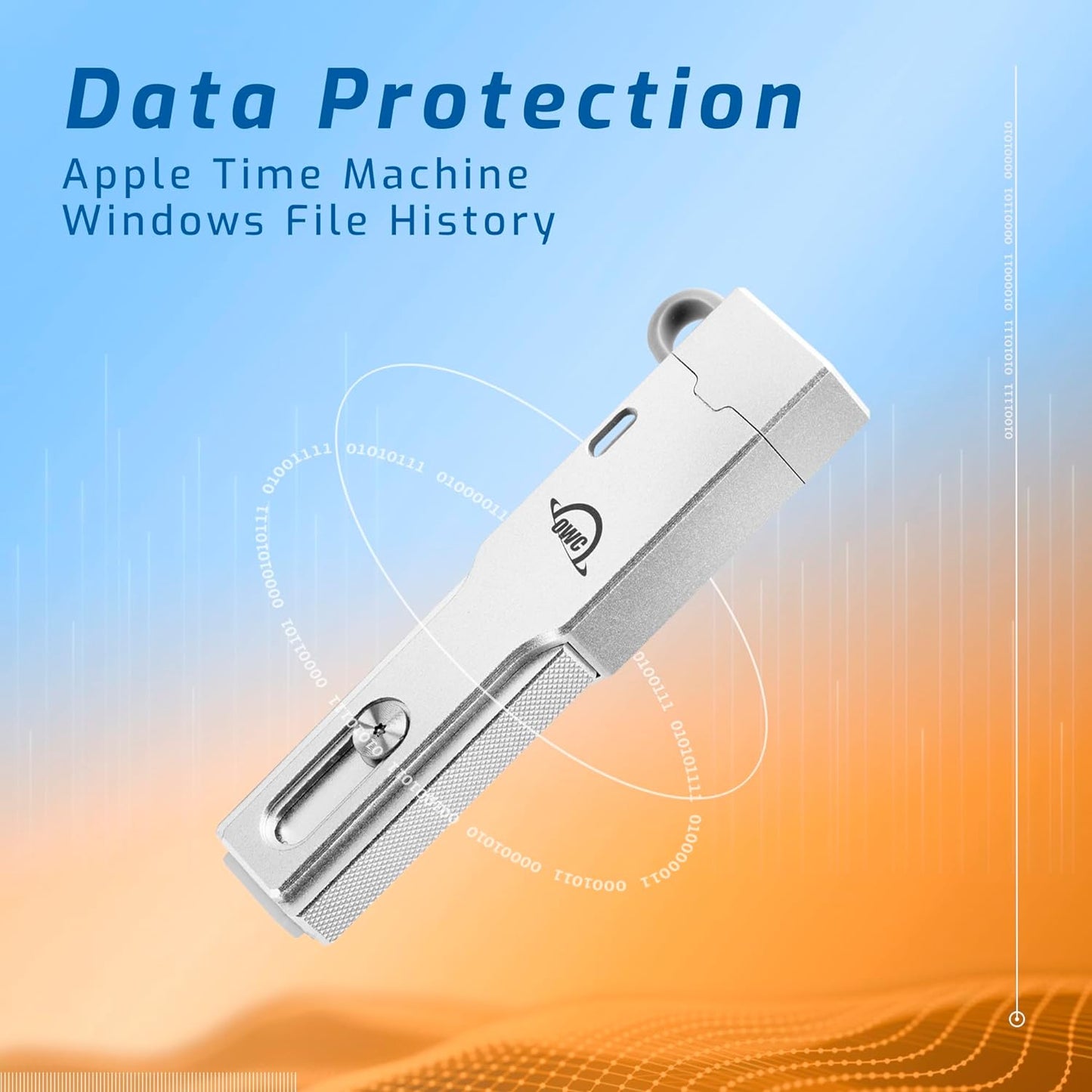 OWC Envoy Pro Mini 1TB (10Gb/s) SSD, Up to 940 MB/s Speed, Portable Flash Drive with USB-C and USB-A, Compatible with Mac, PC, Xbox, PS5, Professional Stick for Gaming, Storage, and Backup