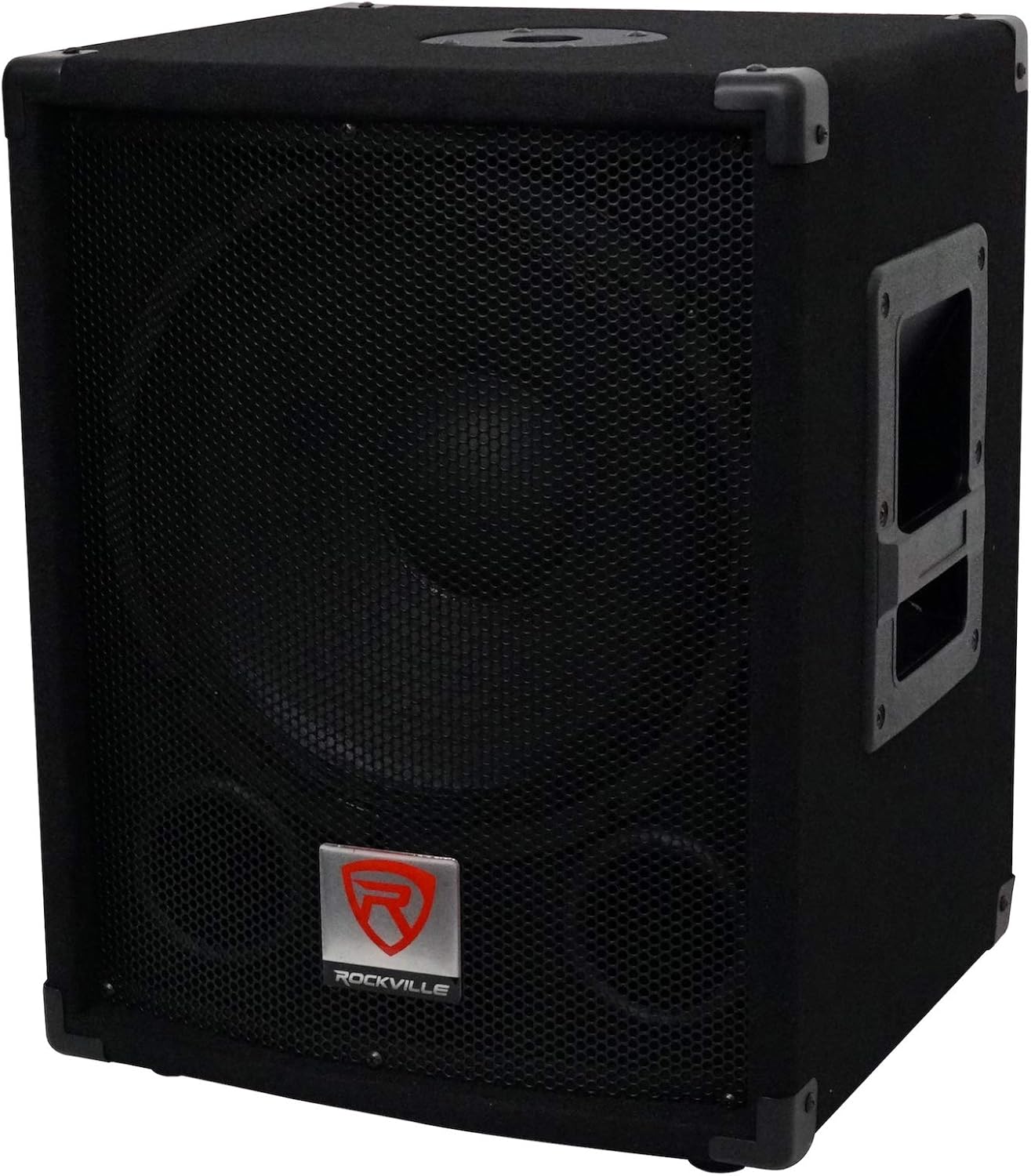 Rockville SBG1124 12" 600W Passive 4-Ohm Pro DJ Subwoofer, MDF Cabinet, Pole Mount, Deep Bass, for DJs and Small Venues