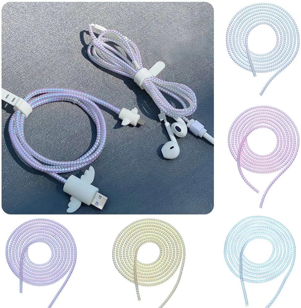 Spiral Cable Protector, 1.5m (4.92ft), Purple