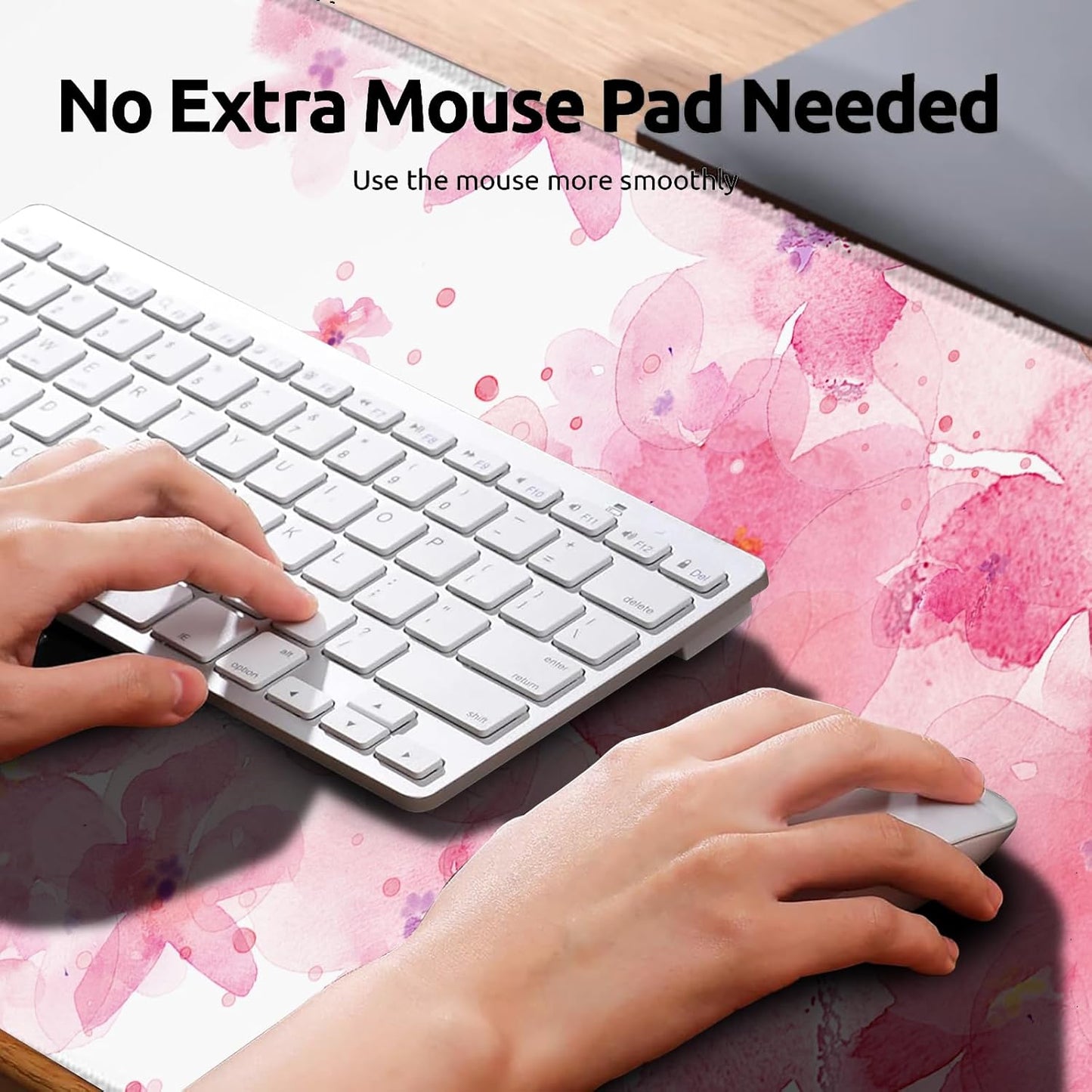 Vintage Raccoon Gaming Mouse Pad, Large Office Desk Mat, Anti-Slip Rubber Base Mousepad for Computer Laptop Keyboard, Smooth Desk Pad for Home Office Gamer Work Accessories 31.5" x 11.8"