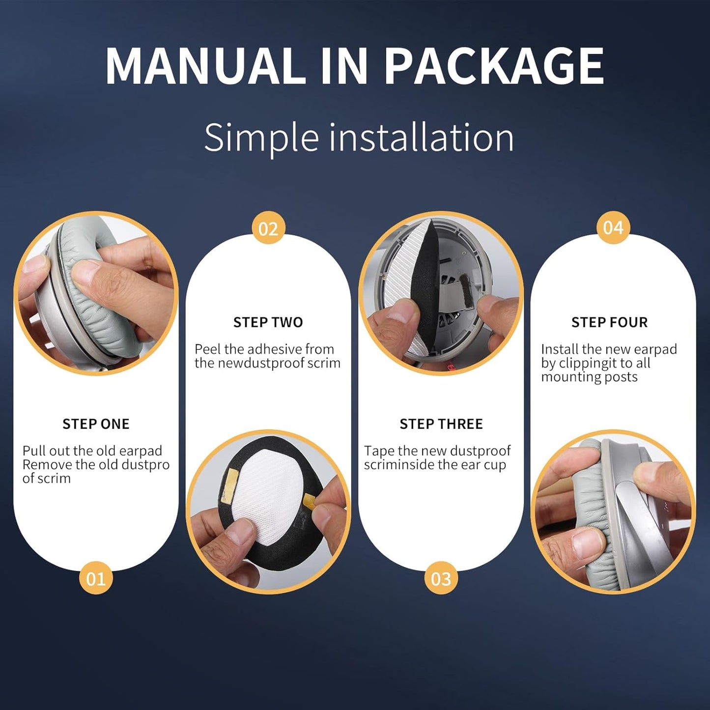 Ear Pads for Bose QC35: Durable Comfortable Noise Cancellation Replacement Cushion Earpads for Bose Quitecomfort 35 QC35 QC35 ii Headphones with Good Audio Quality