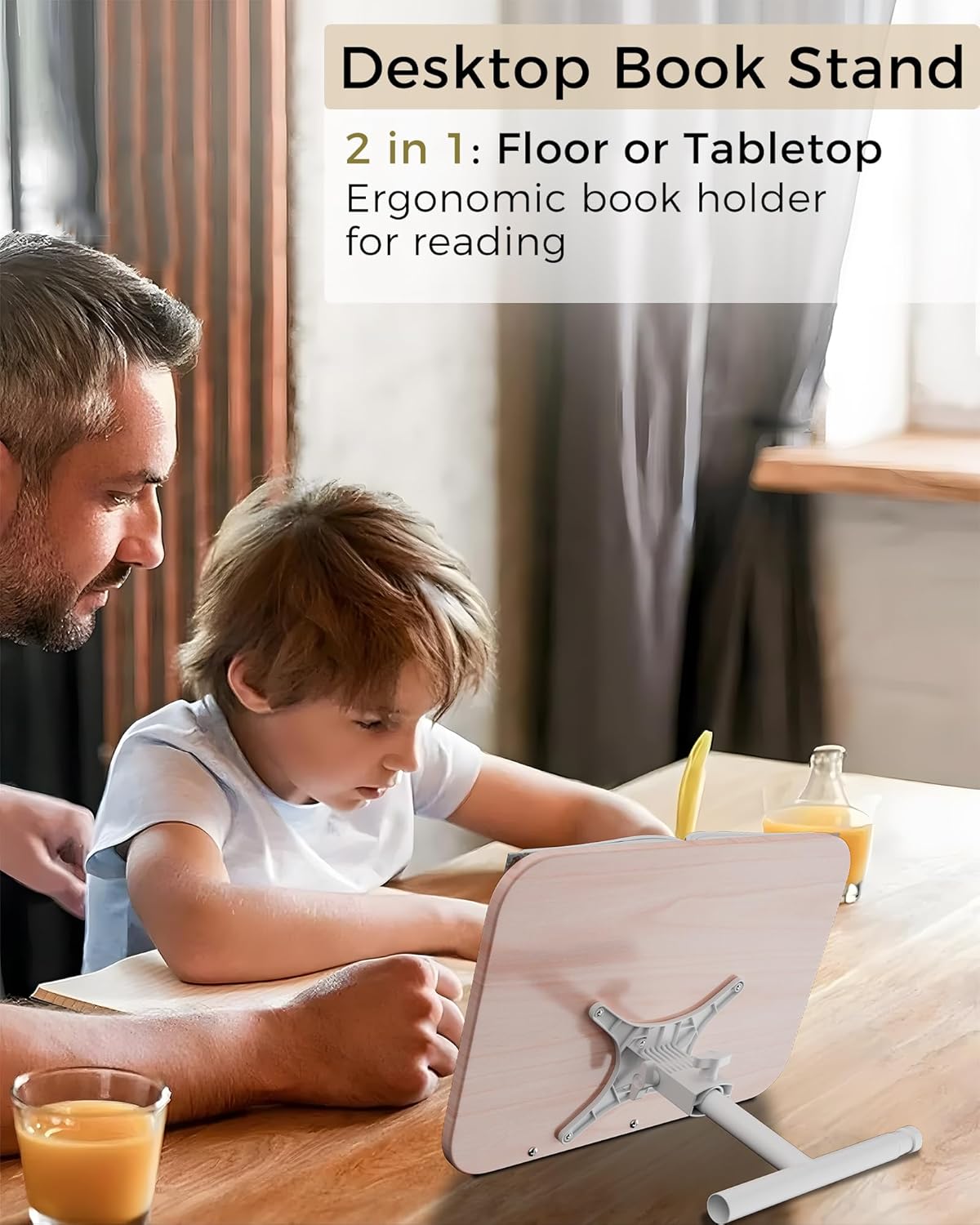 Laptop Stand Floor, Tablet Floor Stands Adjustable Height, Tall Laptop Podium Stand, Wood Music Stand, for Projector, Office, Meeting Room, Study