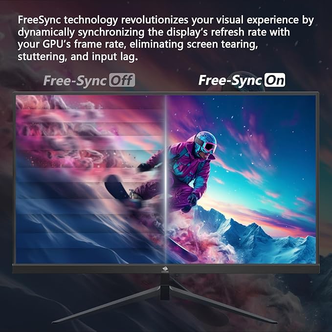 Z-Edge 24.5 inch 300Hz 280Hz 240Hz Gaming Monitor, UG25S FHD 1080p, Ultra Fast MPRT 1ms, IPS Monitor Gaming, PC Computer Monitor, 16.7M Colors, DP x2, HDMI x2