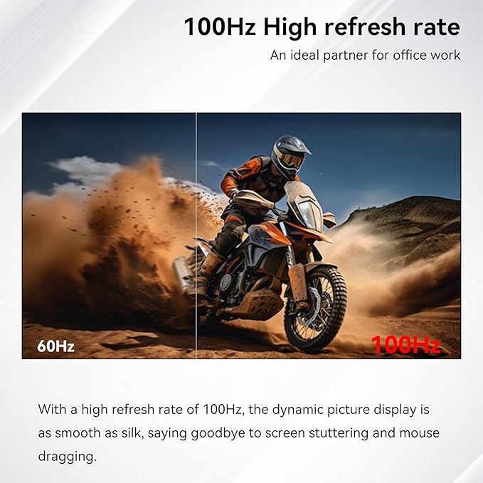 27 Inch QHD (2560x1440) Gaming Office Computer Monitor, 2K 100Hz Refresh Rate IPS Panel, 1000:1 Contrast Ratio, HDMI and DisplayPort（G27D Air Vision）