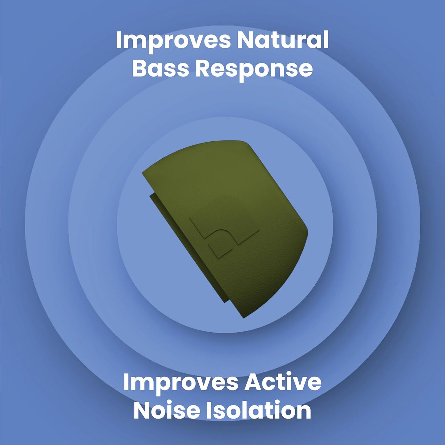 Foam Masters Ultra-Premium Memory Foam Ear Tips for AirPods Pro 1st & 2nd Gen | 3 Pairs | Black Magic Ver 6.0 | Secure | Comfort | Better Noise Cancel | Replacement Buds – OD Green, Assorted S/M/L