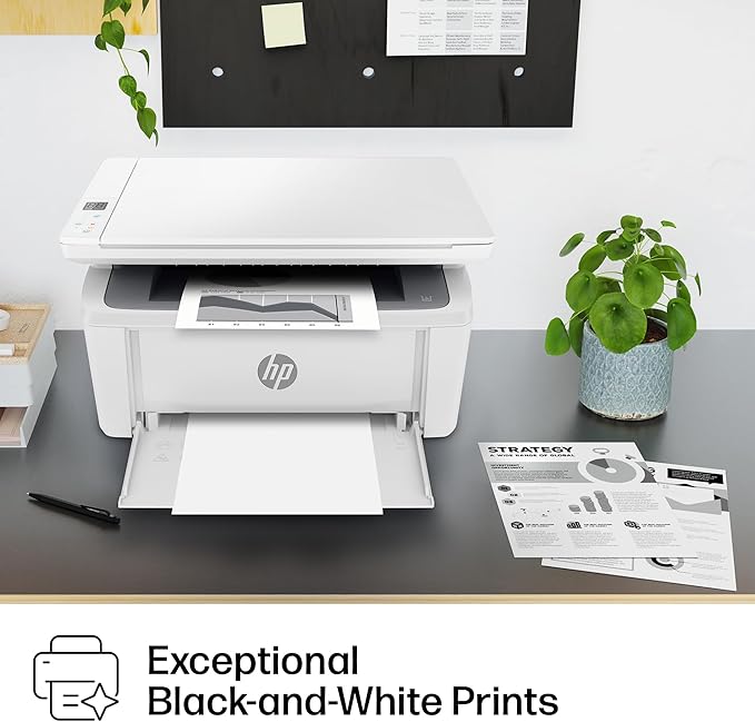 HP Laserjet MFP M140w Wireless Black & White Printer, Print, scan, Copy, Fast speeds, Easy Setup, Mobile Printing, Best-for-Small Teams