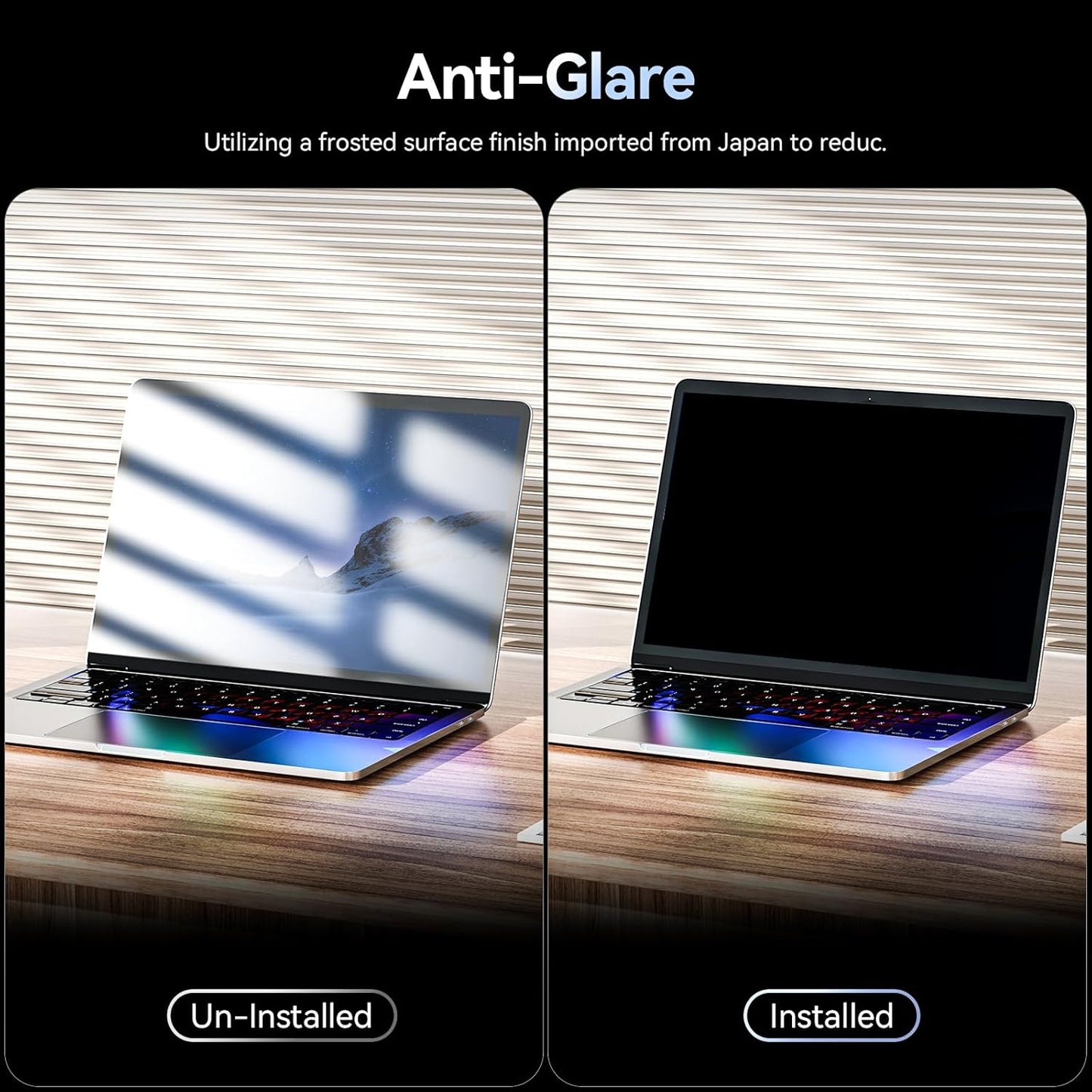 Magnetic 14 Inch Laptop Privacy Screen for 16:9 Computer Monitor, Removable Anti Glare Blue Light Filter Protector, 14 in Privacy Shield Compatible with Lenovo Hp Dell Acer Asus Thinkpad Envy Xps