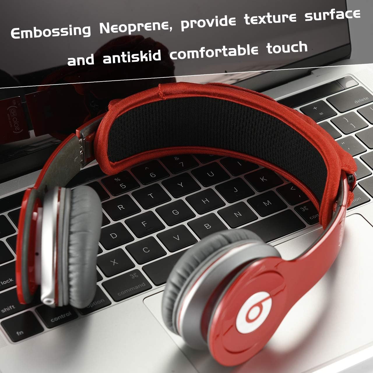 TXEsign Universal Replacement Headband Cushion Pad Cover Protector Compatible with ATH M50X, QC 35i/35ii, QC25, Solo 2/Solo 3, Studio 2/3 Headphones (Red)