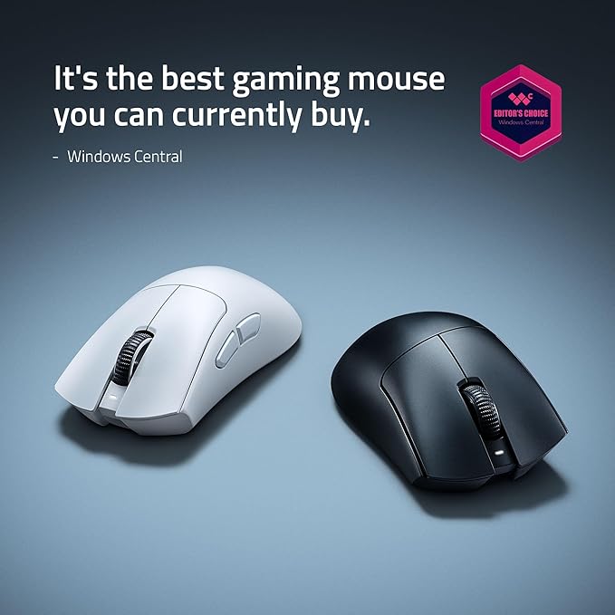Razer DeathAdder V4 Pro Wireless Gaming Mouse: 56g Lightweight - HyperSpeed Wireless Gen-2 - Optical Scroll Wheel - Optical Switches Gen-4 - Focus Pro 45K Sensor Gen-2 - Up to 150 Hr Battery