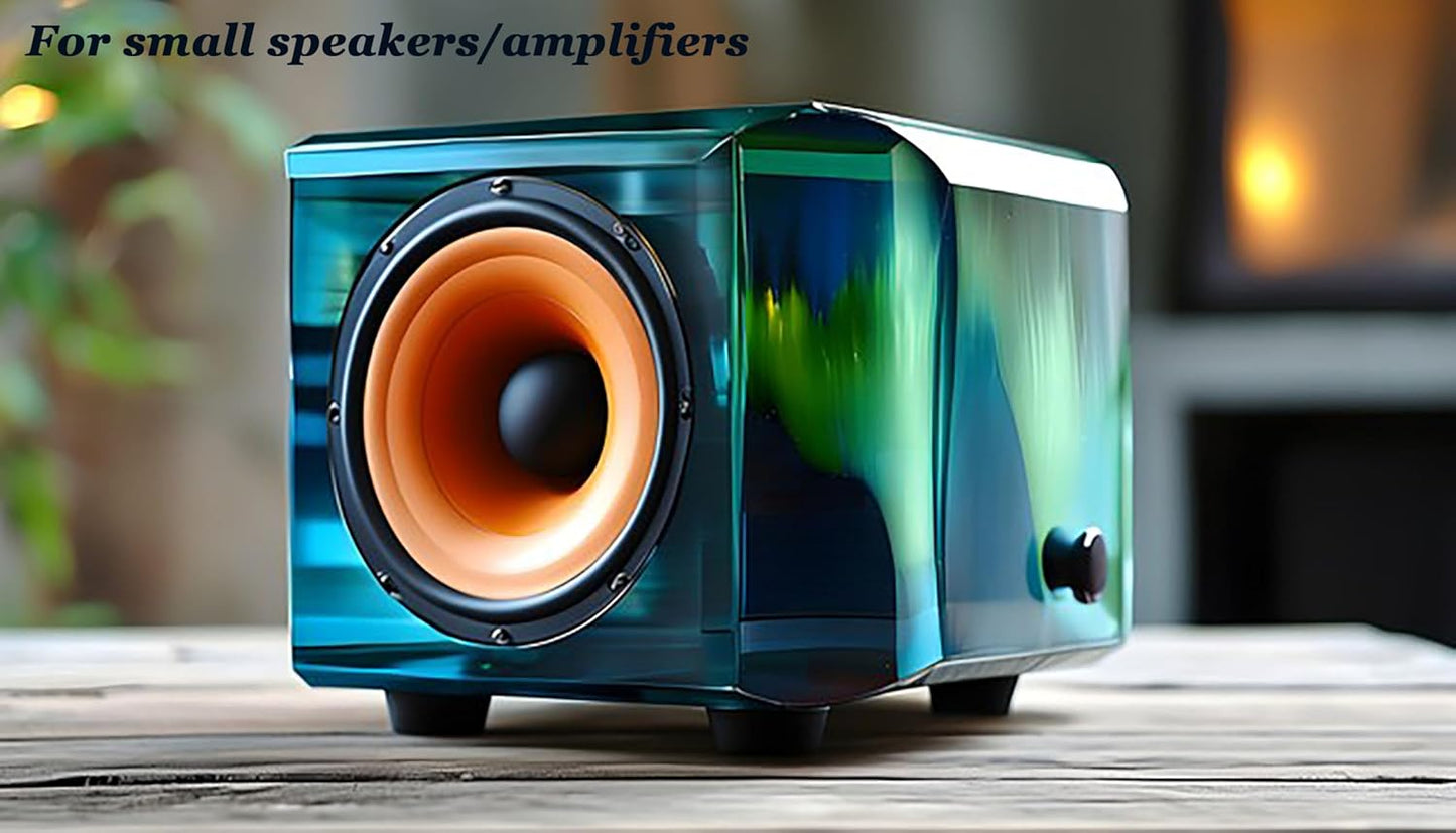 1.2" Silicone Non-Skid Speaker Pads-16Pack, Adhesive, for Small Speakers, Turntable, Subwoofer Isolation Feet, Reduced Resonance & Vibration