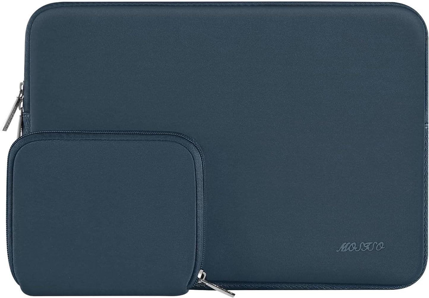 MOSISO Laptop Case 13.3 inch, 13-13.3 inch Laptop Sleeve Bag Compatible with MacBook Air/Pro 13 / Pro 14, HP Dell ASUS Lenovo Notebook, Neoprene Computer Sleeve Bag with Small Case, Haze Blue