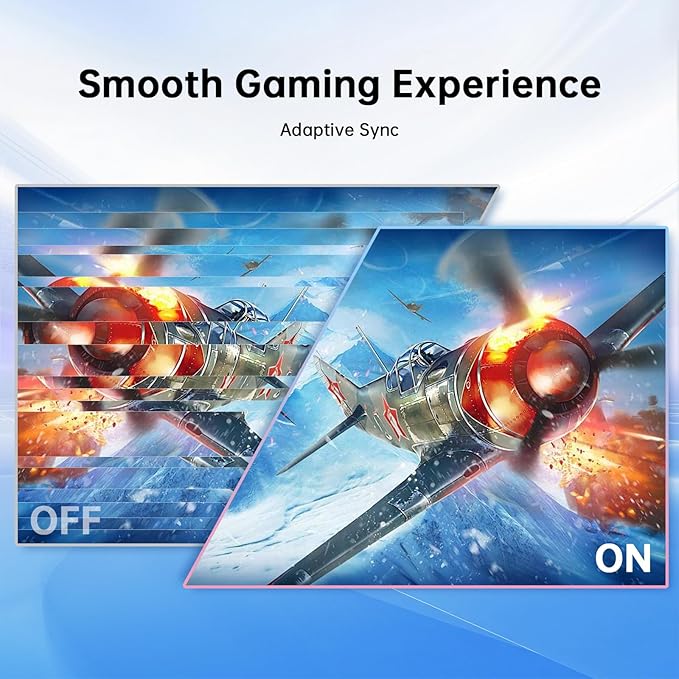 KTC 23.8 Inch Gaming Monitor, FHD@144Hz 120Hz Monitor with IPS Panel, Hardware Anti-Blue Light, 95% DCI-P3, 99% sRGB, ΔE＜2, 300 cd/㎡, 1500:1, Flicker Free and Adaptive Sync for Working and Gaming