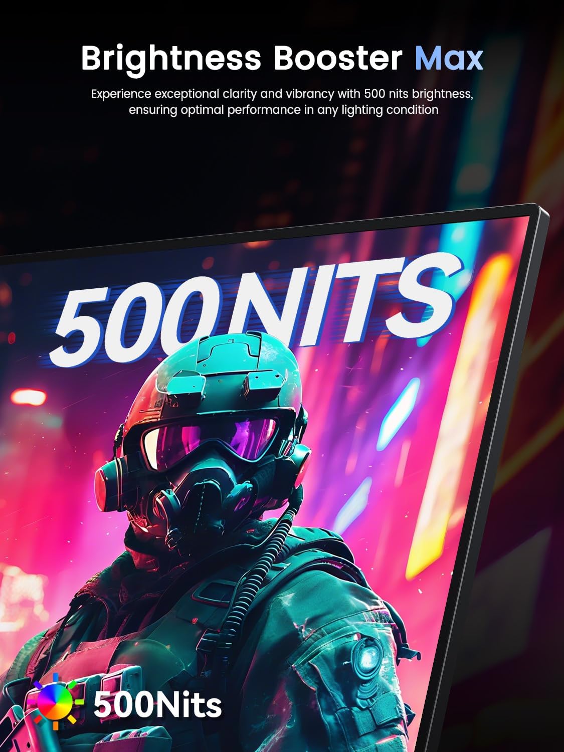 UPERFECT Portable Monitor 4K 120HZ QLED 17.3" | 0.1ms Gaming Monitor, 500 Nits | 3840 * 2160 UHD |100% DCI-P3 | USB-C & HDMI | VESA & Kickstand | Travel Screen for Laptop, Computer, Game Consoles