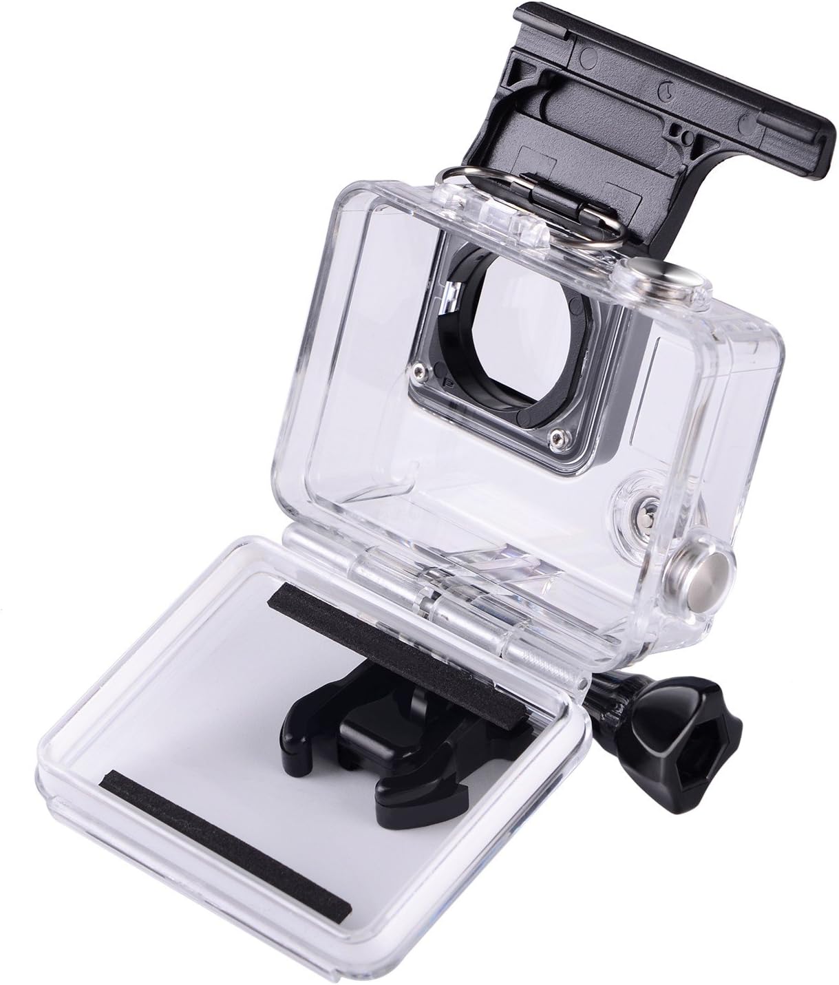 Suptig Replacement Waterproof Case Protective Housing for GoPro Hero 4, Hero 3+, Hero 3 Accessories Action Camera for Underwater Use - Water Resistant up to 147ft (45m)