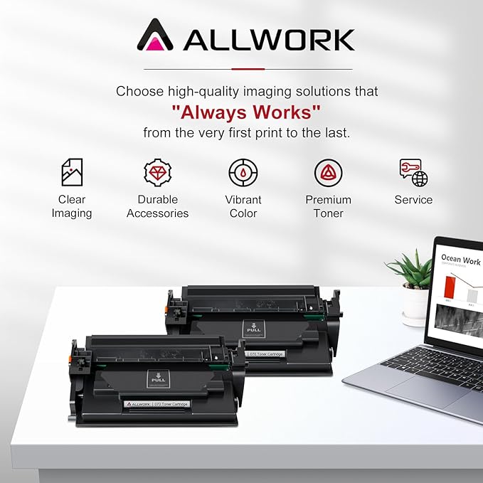 070 Black Toner Cartridge Compatible Replacement for Canon 070 crg-070 for imageCLASS MF465dw MF462dw MF460dw LBP246dw LBP247dw LBP240dw Printer 2 Pack