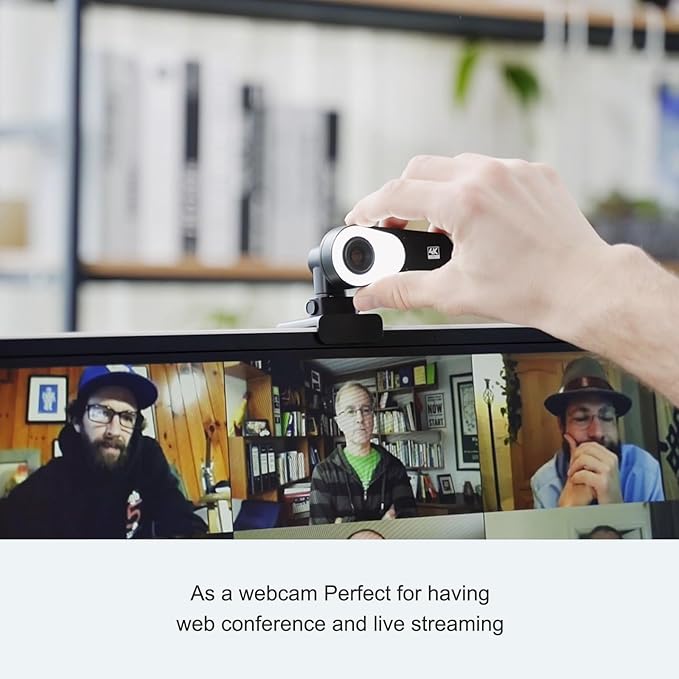 JOYUSING 4K Document Camera Webcam with Fast PDAF, for Real-time Projection, Web Conferencing, Distance Learning, Remote Teaching - Mac, Windows, Chromebook