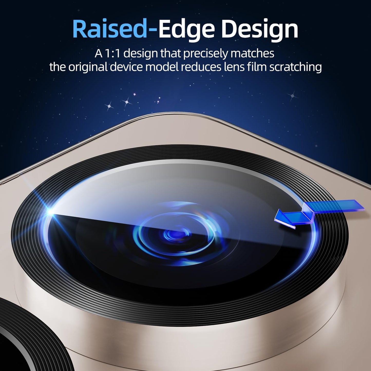 X-it Camera Lens Protector for Samsung S25 Plus, 9H Tempered Glass, Independent Metal Aluminum Edge Original Protection Design, Suitable for Phone Case, Anti-scratch, Anti-reflective,PinkGold