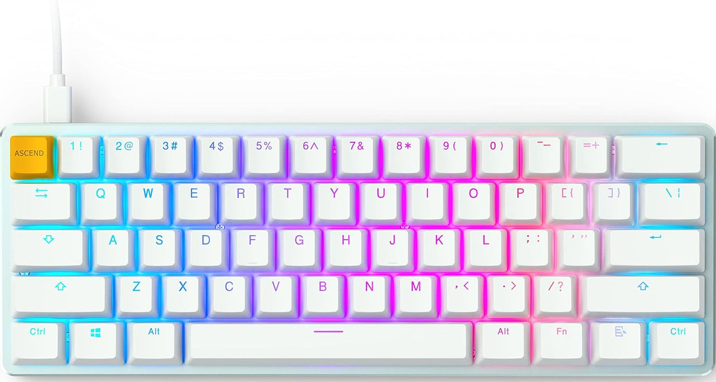 Glorious GMMK White Ice Edition - Compact (Pre-Built)