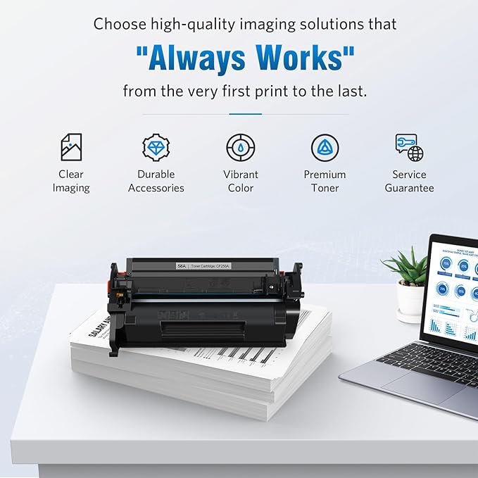58A Toner Cartridge Black (with chip) Compatible Replacement for HP 58A CF258A 58X CF258X Work with HP LaserJet MFP M428fdw M428fdn M428dw Pro M404n M404dn M404dw M404 M428 Toner Printer (4-Pack)