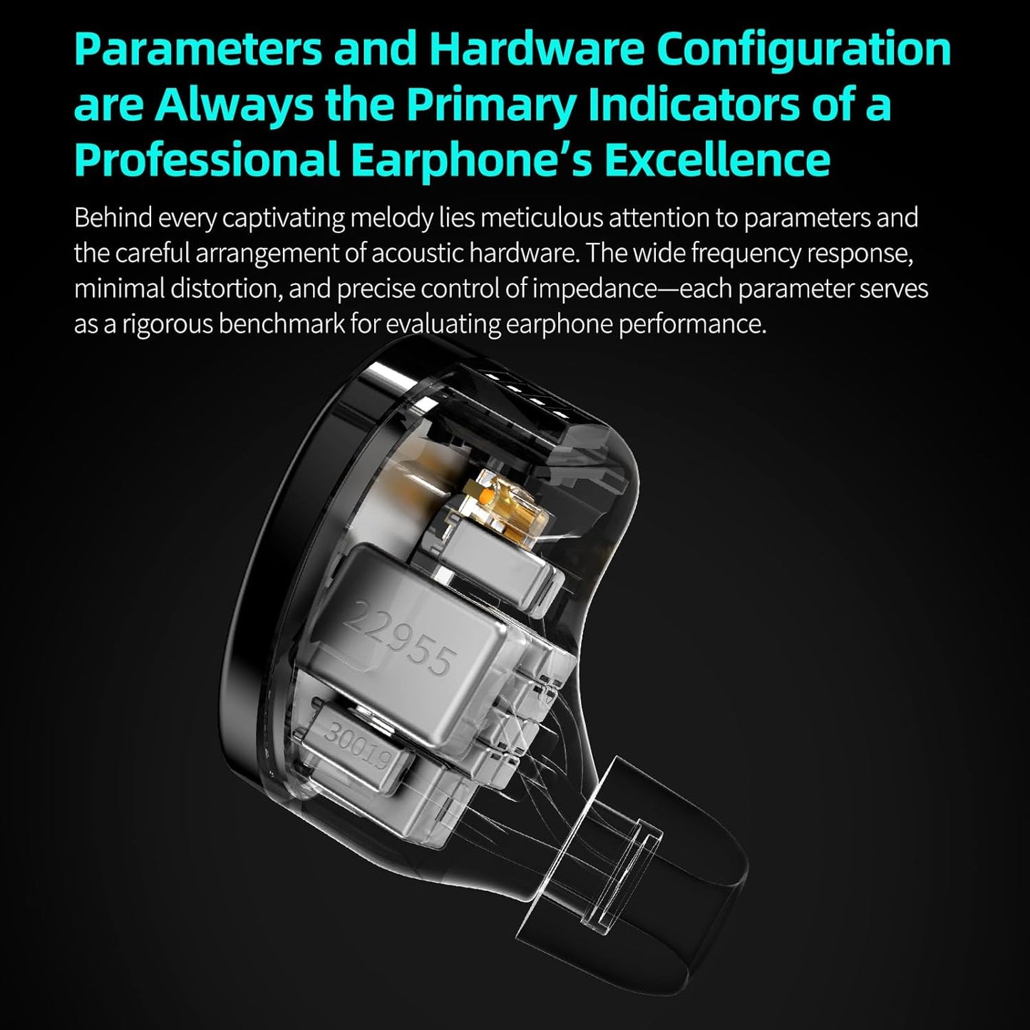 KZ Sonata 14BA IEMs, in-Ear Monitor Headphone High-Performance Flagship HiFi Earphones with 4 Tuning Switches, Clarity in All Frequency Stereo Sound Comfortable Headphones for Musicians (Tuning)