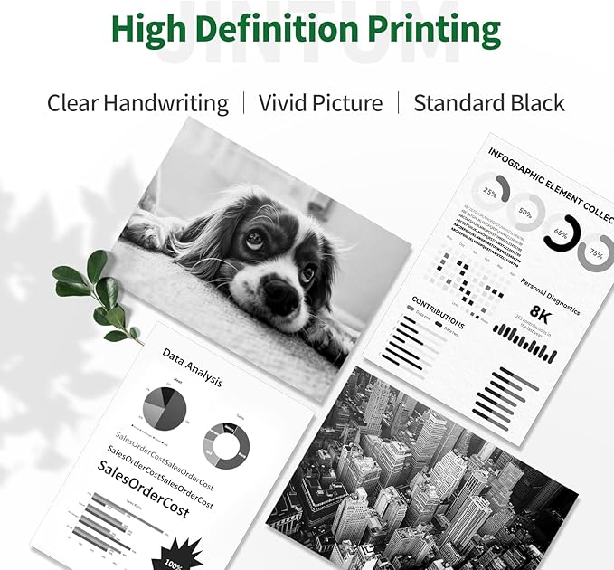 JINTUM TN760 Compatible Toner Cartridge Replacement for Brother TN-760 TN730 TN-730 High Yield for MFC-l2710DW HL-L2390DW MFC-l2690DW MFC-l2717DW DCP-L2550DW MFC-L2750DW HL-L2395DW (4 Black)