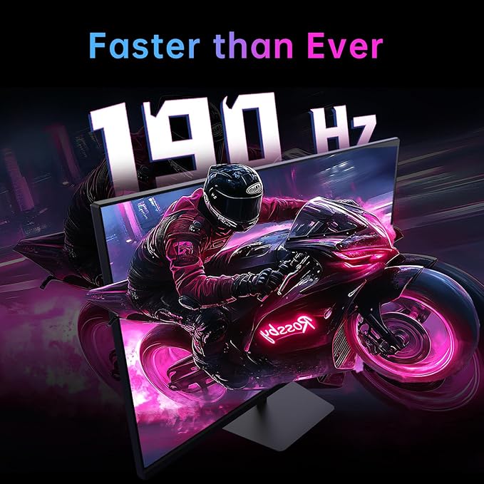 KTC 24 Inch 180Hz/190Hz Gaming Monitor, FHD PC Computer Monitor with Fast IPS Panel, HDR400, 133% sRGB, Bluelight Filter, 2 HDMI & 1 DP Port, Compatible Freesync and Wall Mountable, H24F8