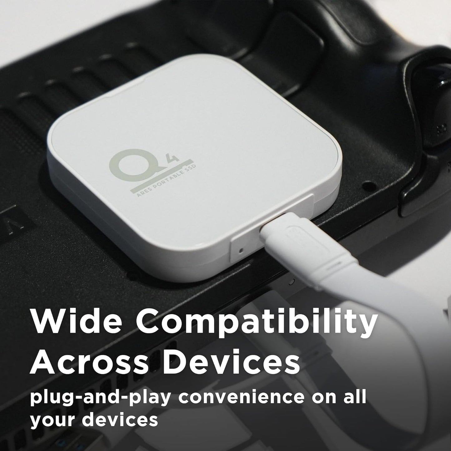 DATO Magnetic External SSD 4TB External Solid State Drive Portable SSD USB 4.0 Gen 3x2 up to 4000/3600 MB/s Type-C 4K ProRes HDR Record, Compatible with iPhone 15&16 Pro Max - ARES Q4 Series